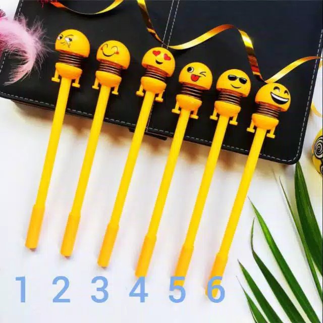 PENA EMOJI BONEKA GOYANG KEPALA DISNEY DORAEMON JB PENA 0.5MM BLACK GEL