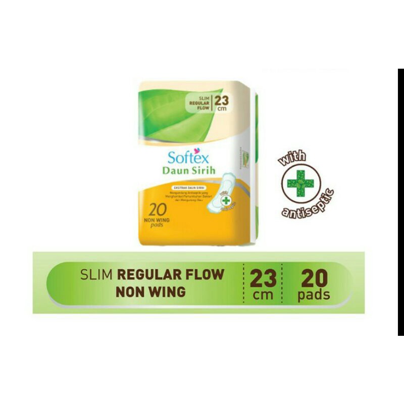 Softex Daun Sirih Regular Flow 23cm 20s