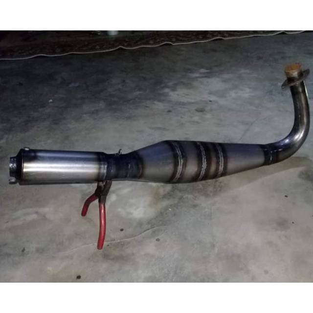 Knalpot KUPANG kolong plat karat RX King RX spesial full blayer