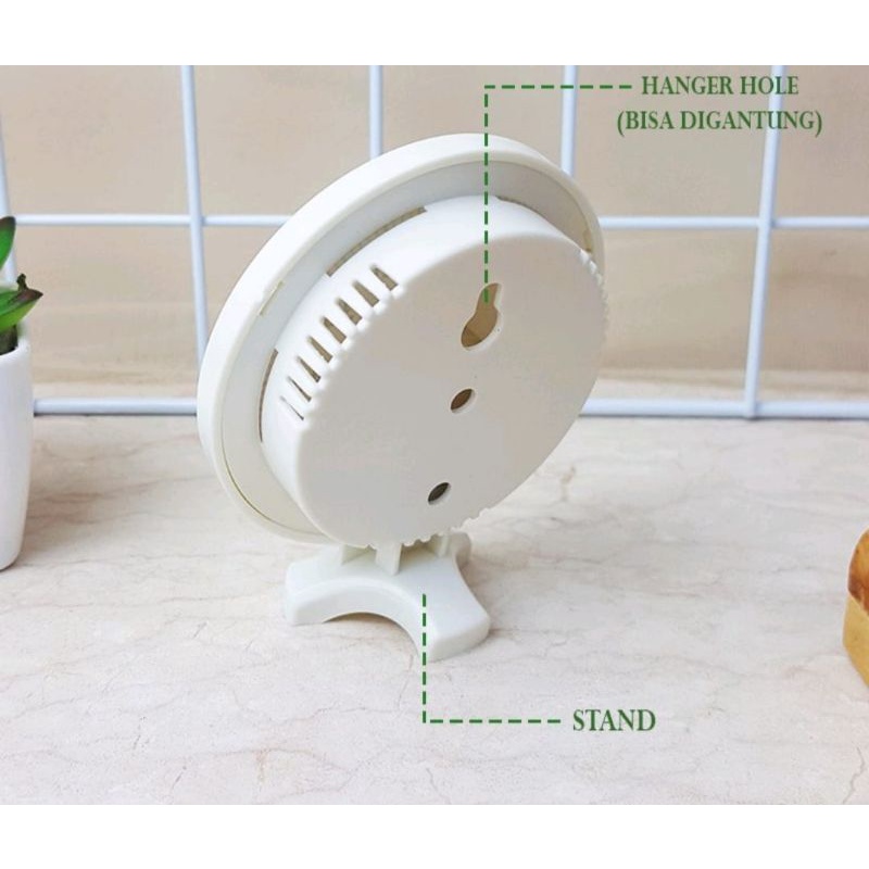 Termometer Ruangan Analog Hygrometer Monitor Kecil