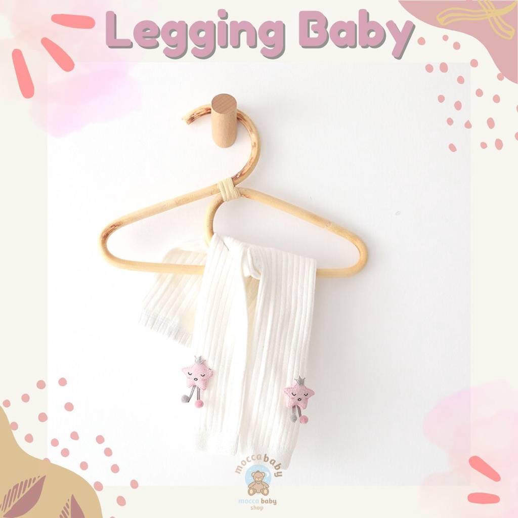 MBSS - LEGGING MAOMAO Legging buka kaki bayi / anak import motif warna polos