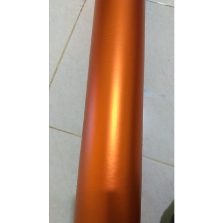 Stiker scotlite mobil motor wrapping film warna MATTE CHROME ORANGE