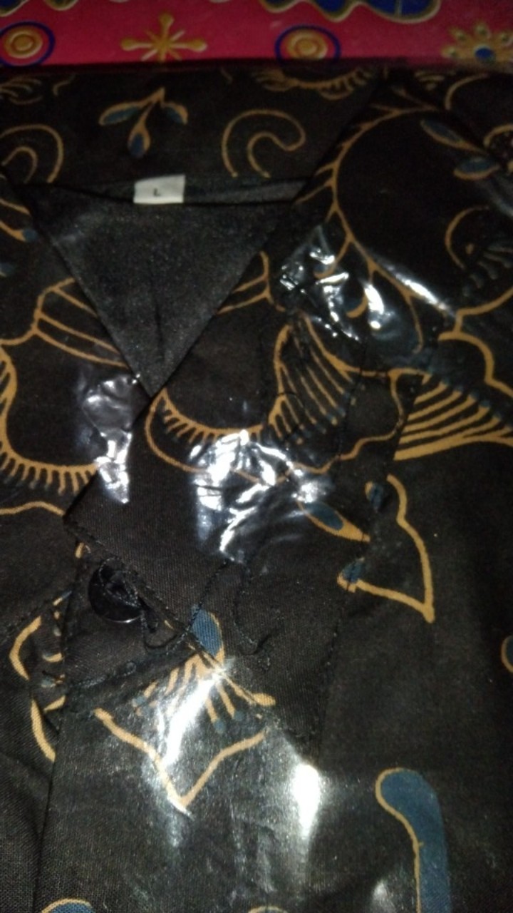 Peksi Biru Kemeja Batik Pria Modern Solo Atasan Batik By Kharis