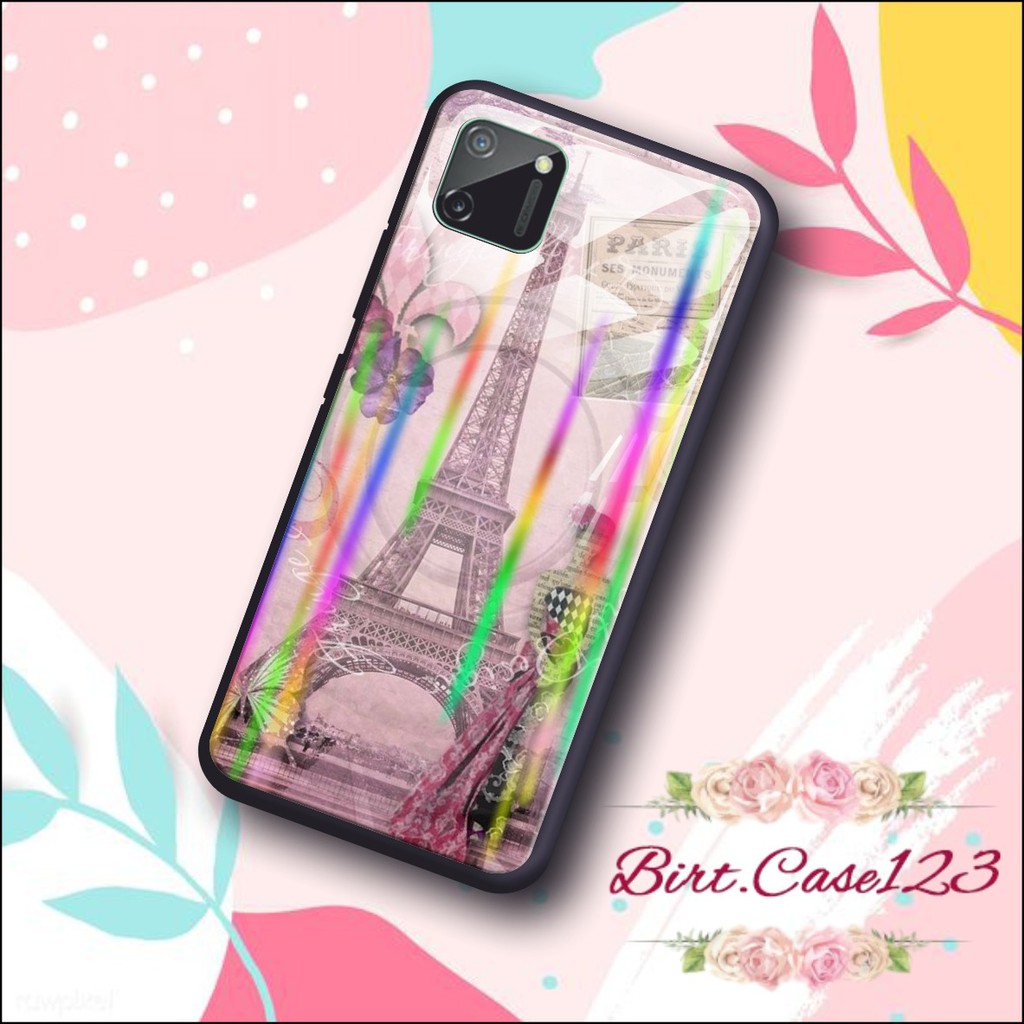 back case glass aurora PARIS Oppo A3s A1k A5 A9 2020 A7 F9 A5s A31 A52 a53 A92 A37 A57 A59 A71 BC173