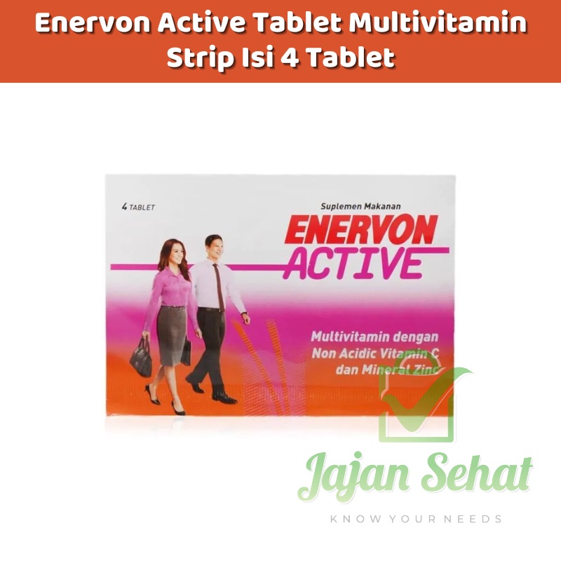 Enervon Active Tablet Multivitamin Strip Isi 4 Tablet