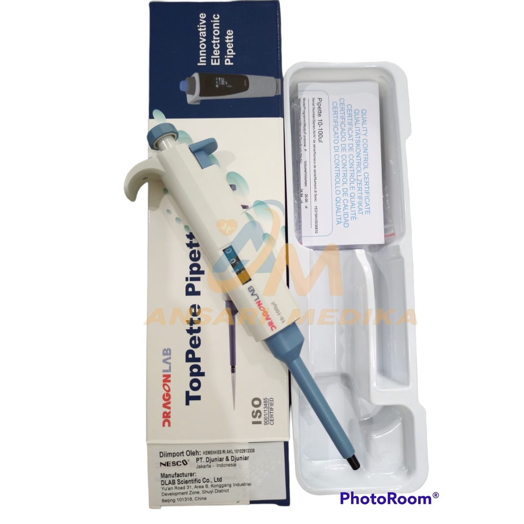 Mikropipet Adjustable Mikropipet - Micropipet Dragon Lab Toppette Pipette