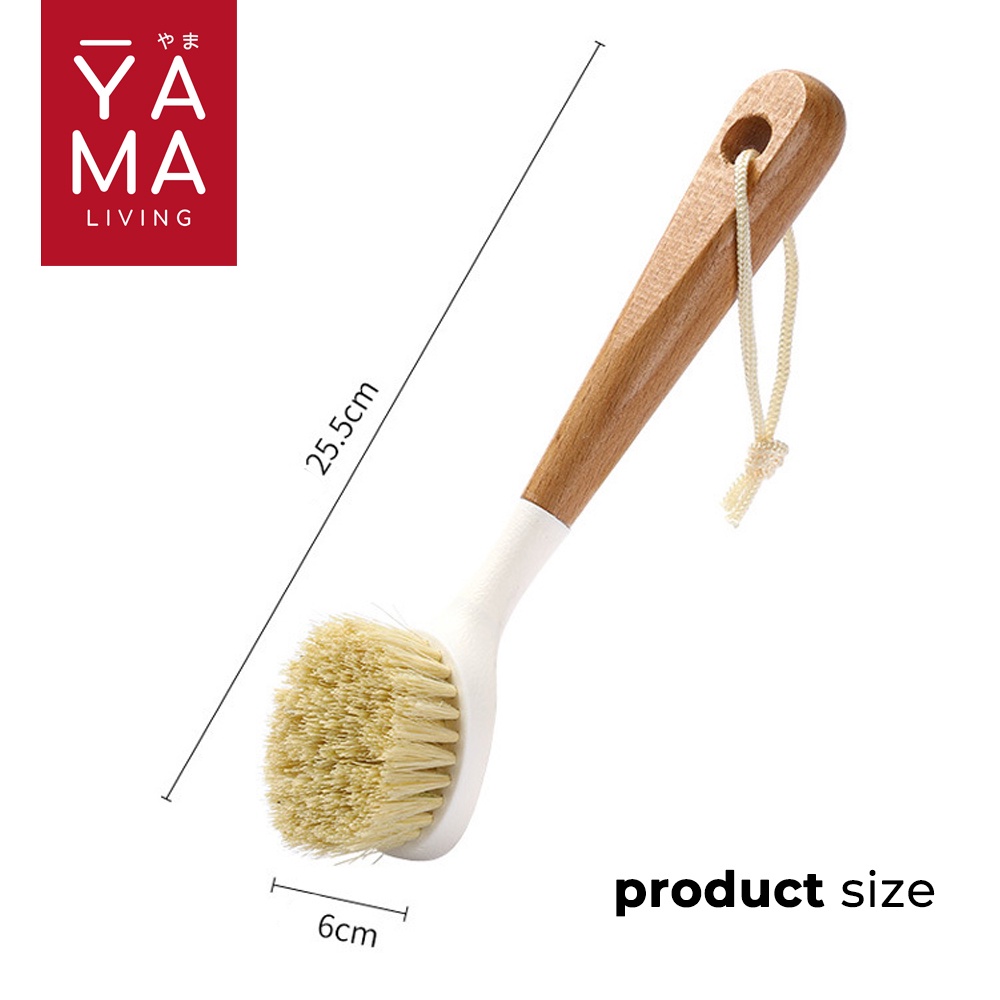 YAMA MIGA Kitchen Wood Brush Sikat Pembersih Dapur Cuci Piring Panci Wajan Sink