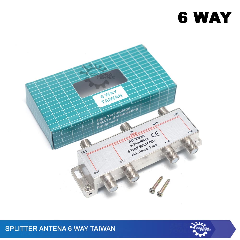 Taiwan - Splitter Antena 6 Way