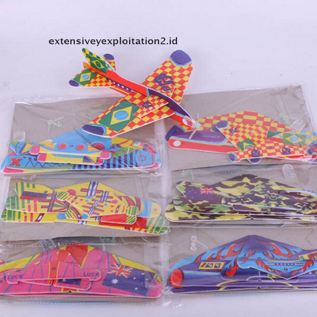 (Hotter1) Flying Glider Elastis Model Pesawat Anak-Anak