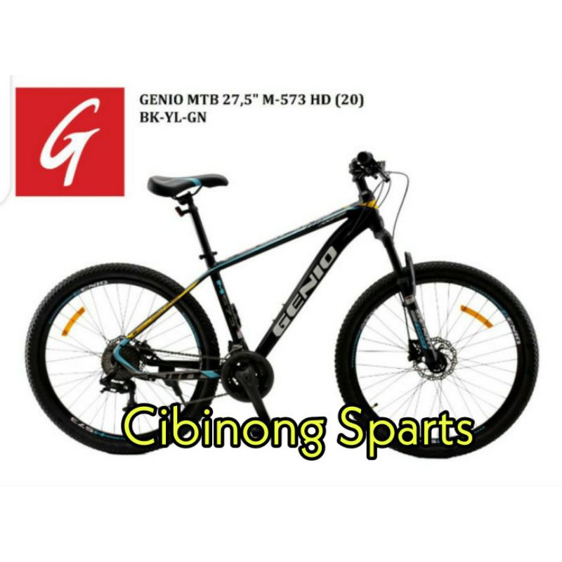 Sepeda MTB 27.5 Genio M573 Alloy Hidrolik 27Speeds Cakram