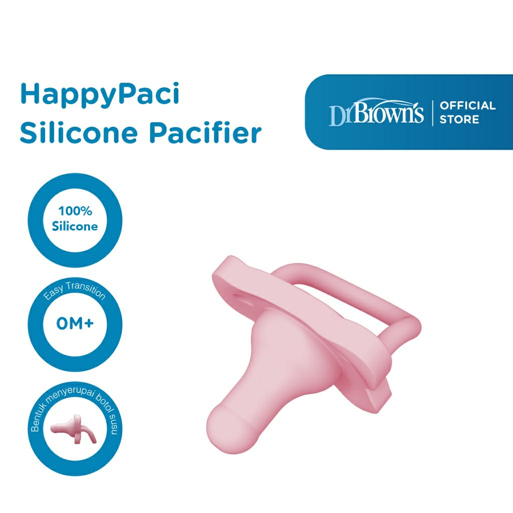 Dr Brown's Happy Paci Silicone Soother 0-6m / Empeng bayi