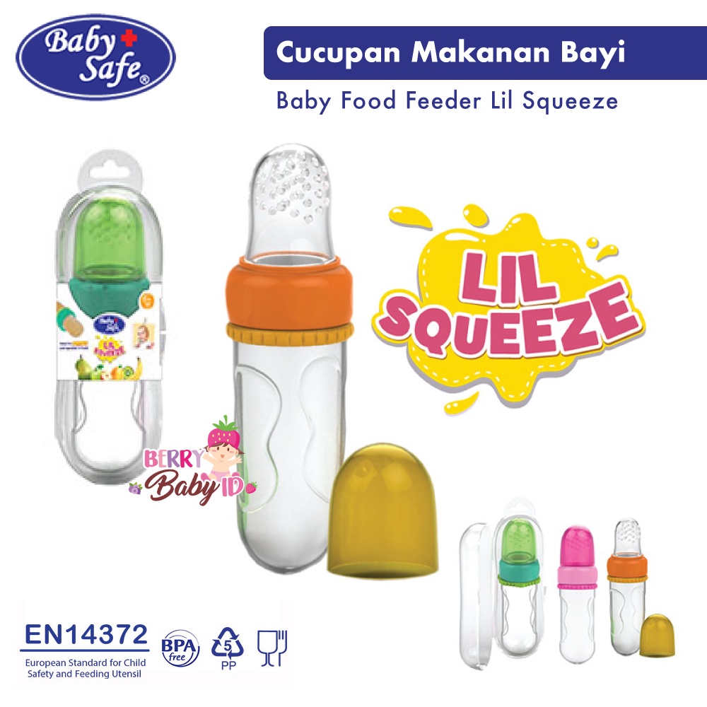 Baby Safe Food Feeder Cucupan Makan Bayi Lil Squeeze Silikon JP030 Fruit Feeder BBS069 Berry Mart