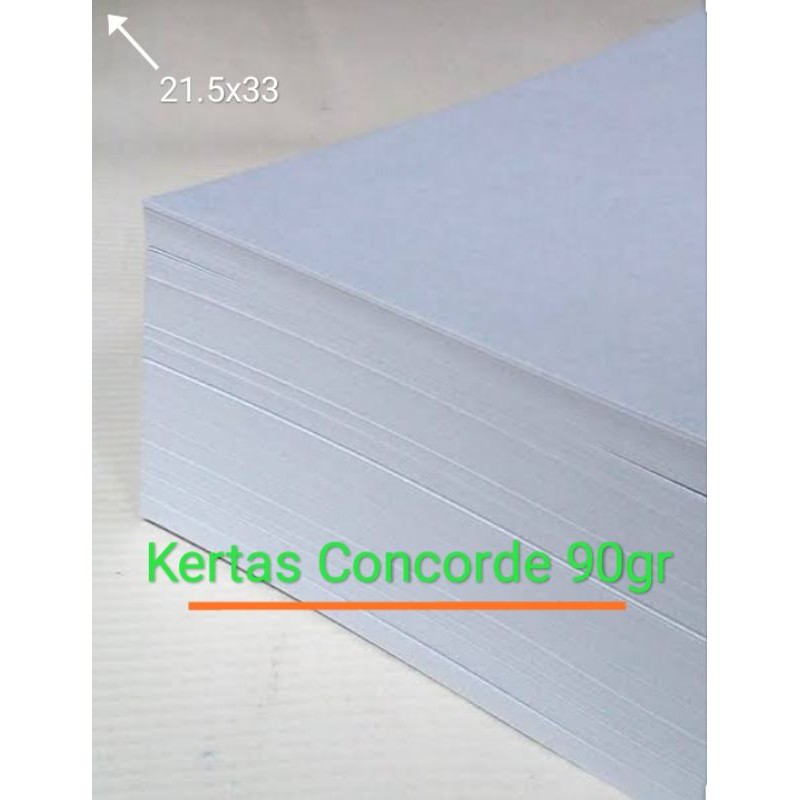 

Kertas Concorde Putih 21.5x33 F4/folio