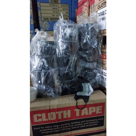 

Lakban Cloth Tape (Lakban Kain) Hitam Daimaru ukuran 3"(Job Order)