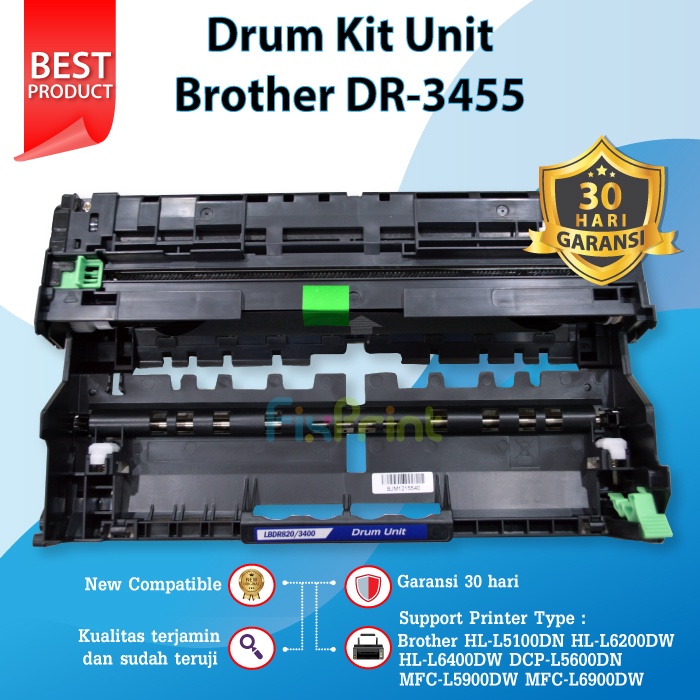 DRUM UNIT BROTHER DR 3455 DR3455 HL-L5000D L5100DN L6200DW L6400DW