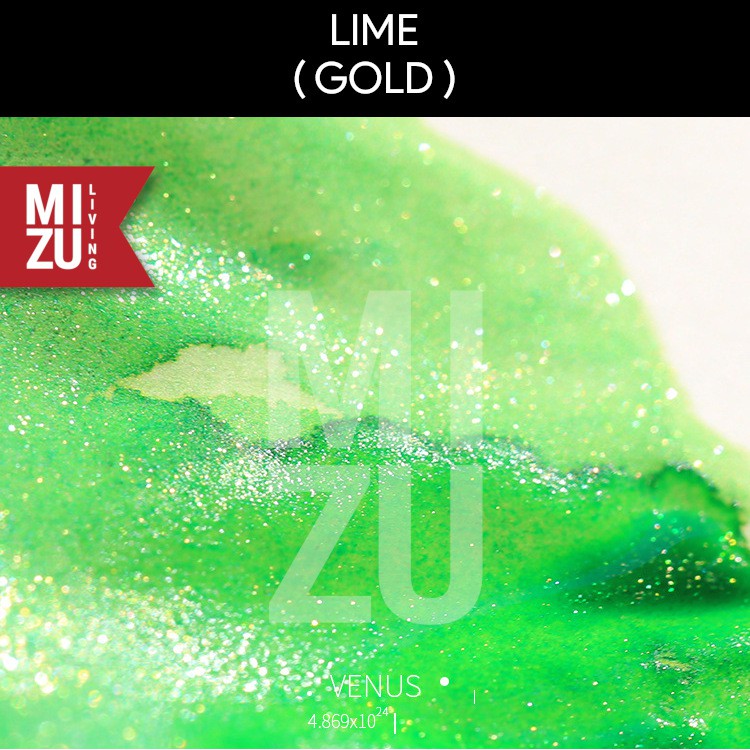 TRAMOL GOLD SERIES 25ml SHIMMERING Fountain Pen INK Tinta Glitter Emas Perak-LIME G