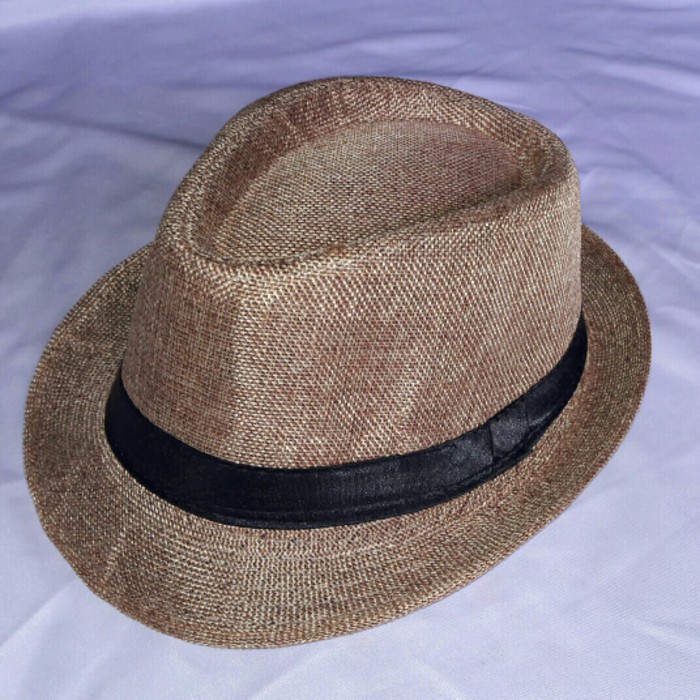 topi fedora artis korea fedora jazz straw hat import