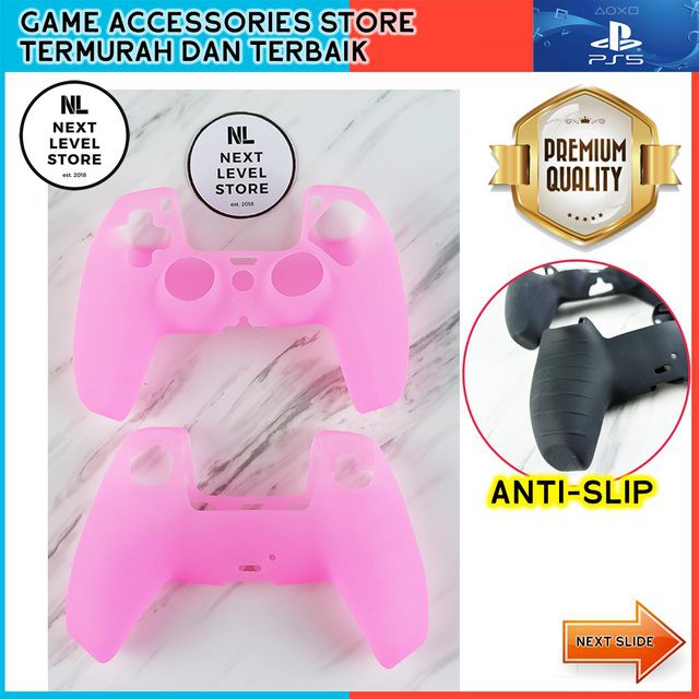 PS 5 Joystick Silicone Case Thumb Grip PS5 Controller Premium - Pink