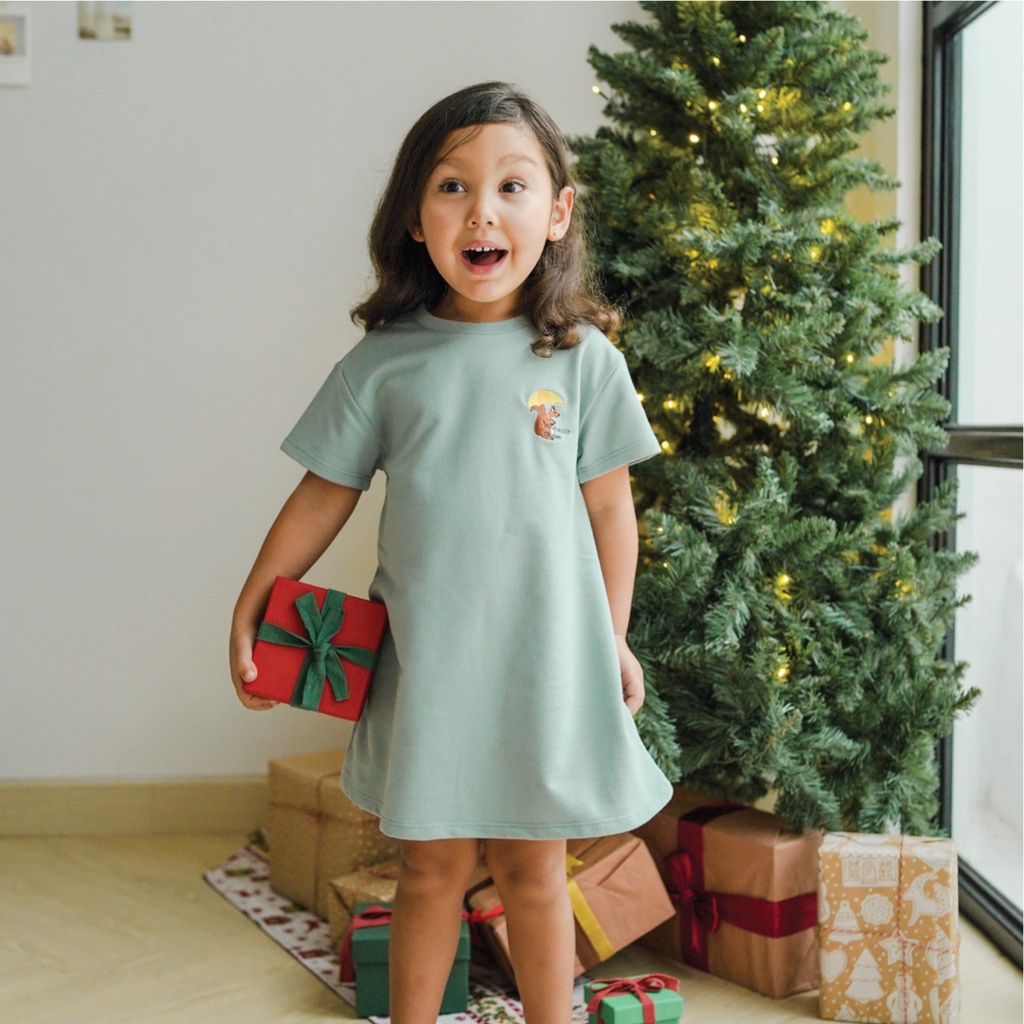 Mooi Oversized Basic Dress / Dress Anak