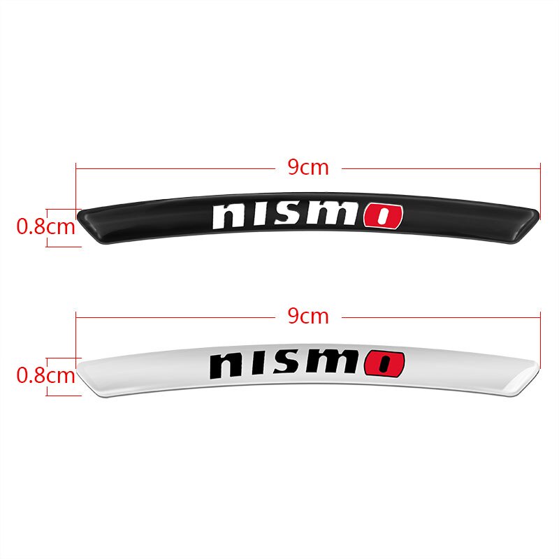 4pcs Stiker Emblem Velg Mobil Balap Untuk Nissan Nismo March Juke Terrano Gtr Livina Skyline Serena