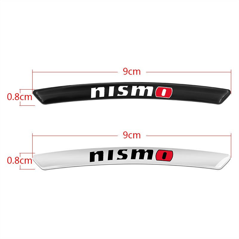 4pcs Stiker Emblem Racing Untuk Velg Mobil Nissan Nismo March Qashqai XTrail Juke Almera Sentrail