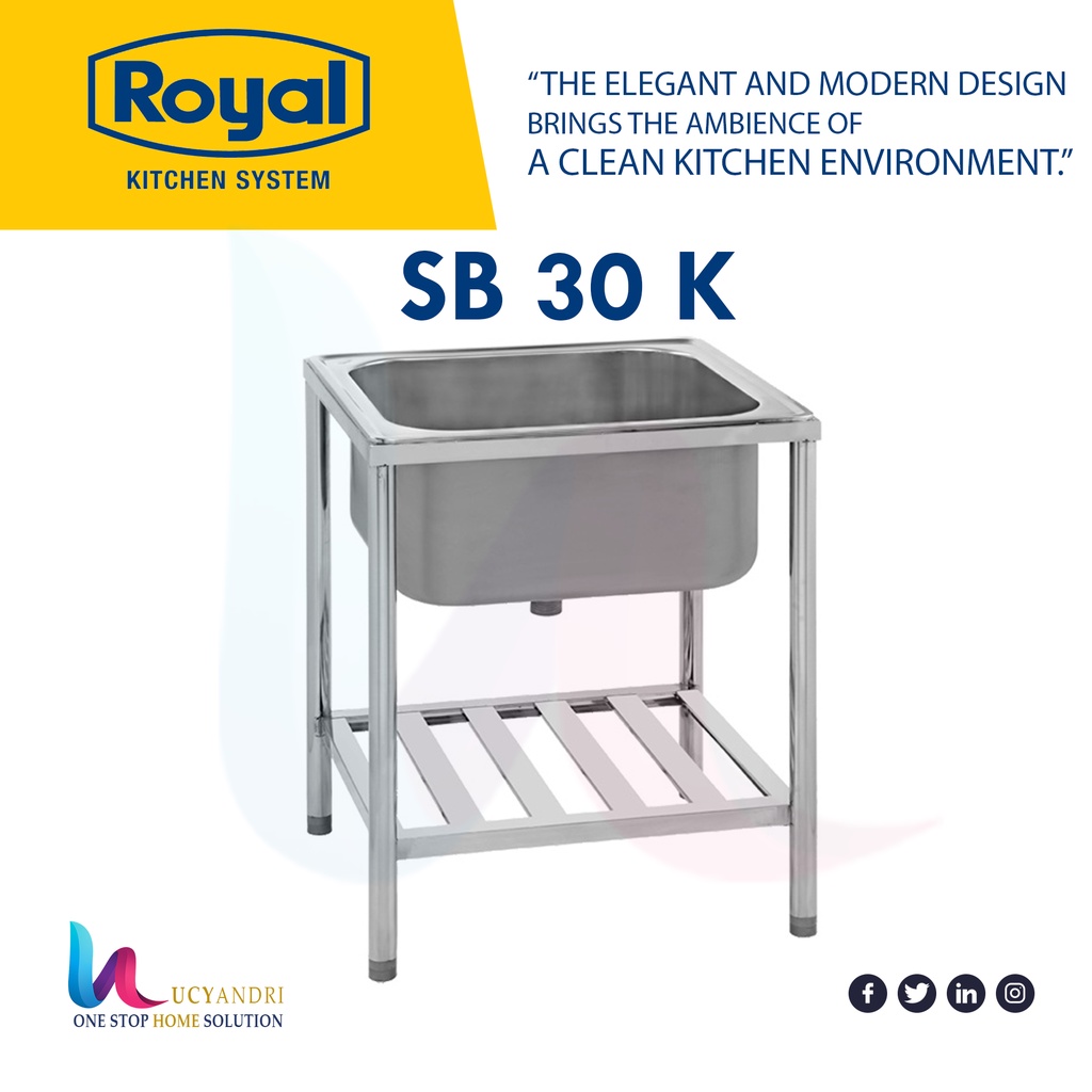 KITCHEN SINK ROYAL SB 30 K MEJA BAK CUCI PIRING PORTABLEKITCHEN SINK