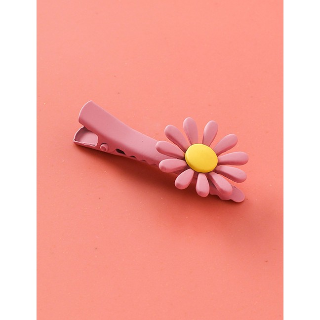 LRC Jepit Rambut Fashion (short Paragraph) Frosted Candy Color Hair Clip F68093