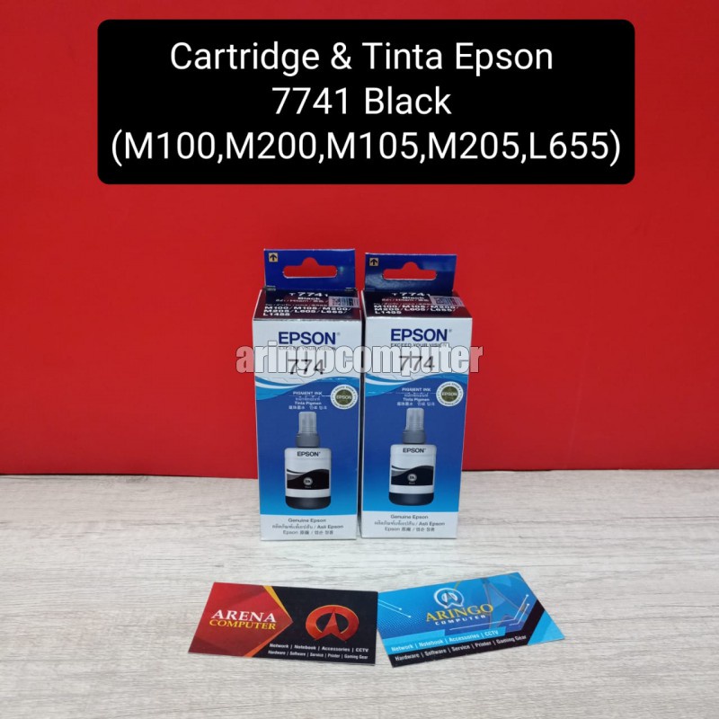 Cartridge &amp; Tinta Epson 7741 Black (M100,M200,M105,M205,L655)