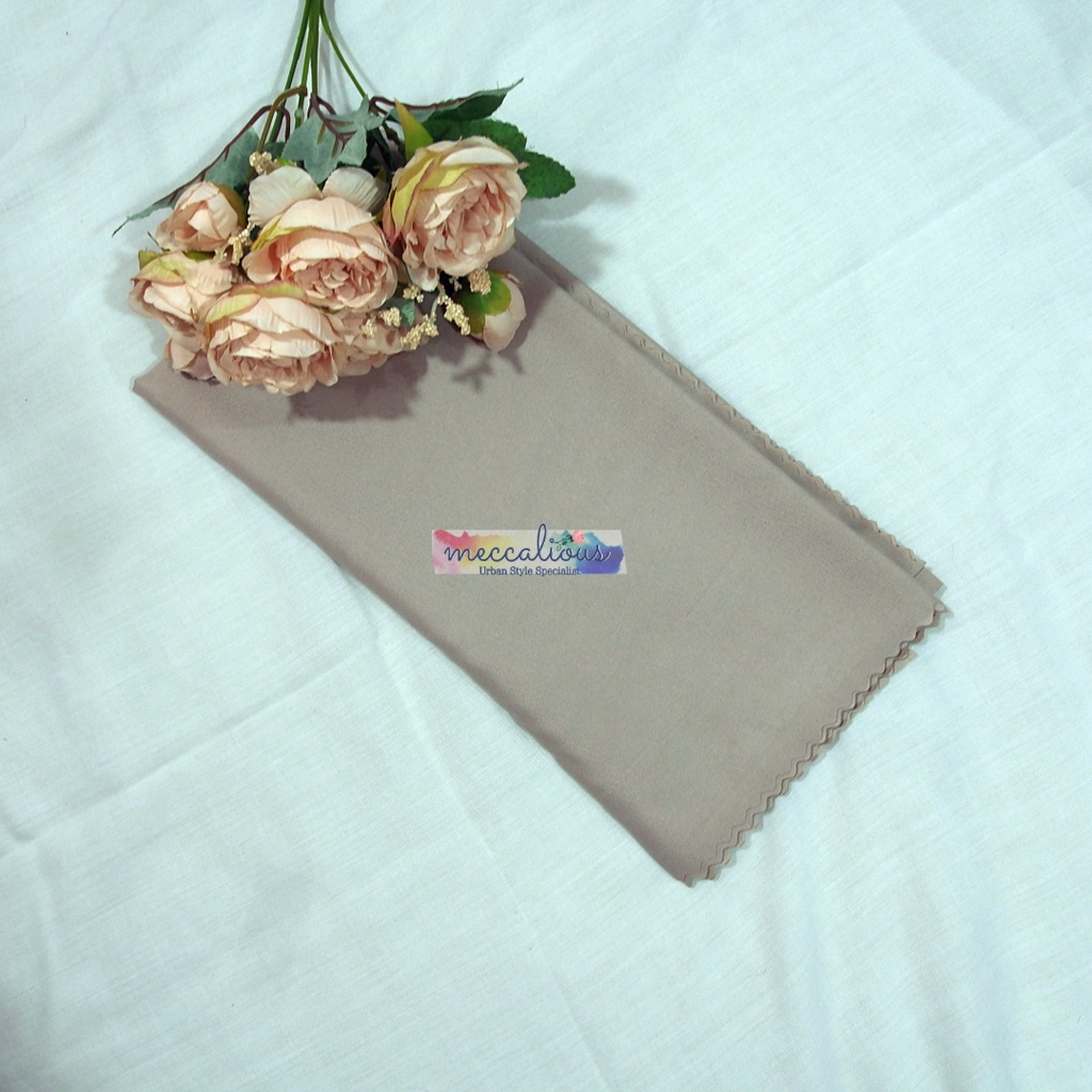 Jilbab Segi Empat Azara Voal Syari 130 x 130 Oskara  Miracle Jumbo Laser Cut-Latte
