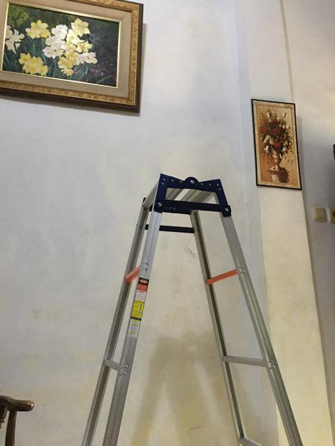 Khusus Grab / Go-send Tangga Lipat Alumunium Aluminium 2 Fungsi 150 Cm