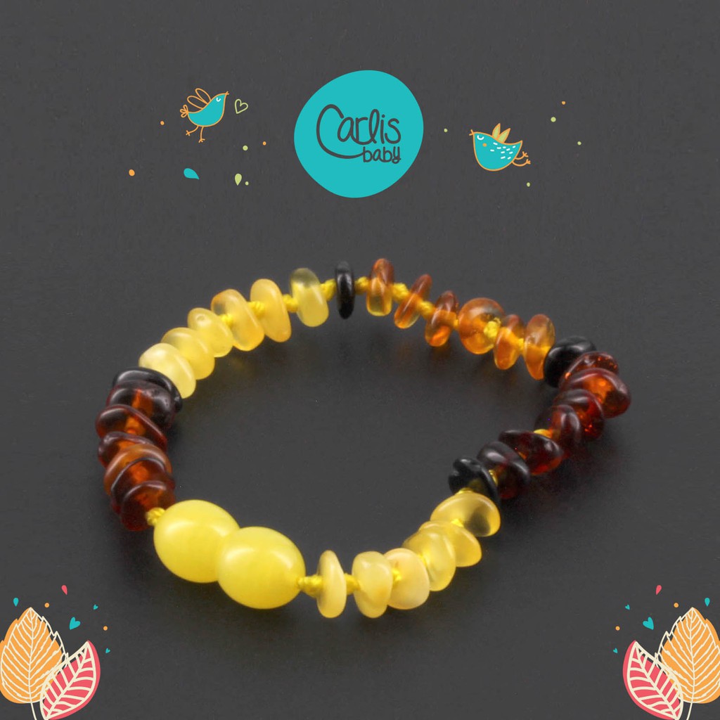 CE172 Gelang Amber Tumbuh Gigi Bayi By Carlis Baby