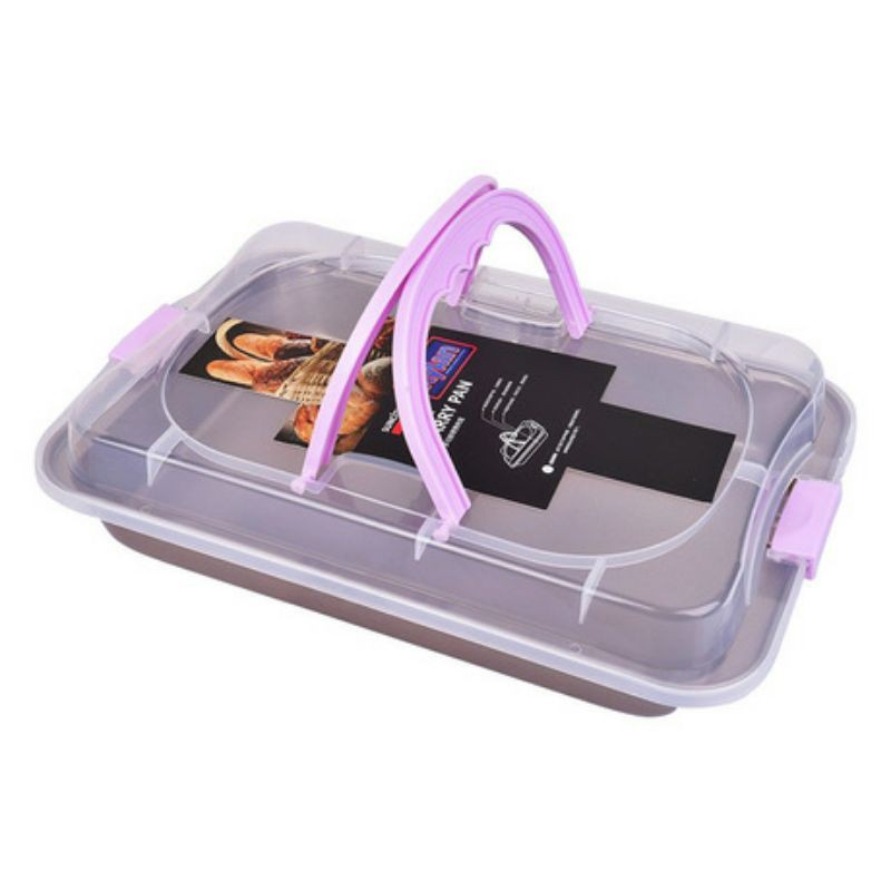 suncity CARRY GO baking pan /bakeware / loyang persegi tanpa sambungan dengan tutup