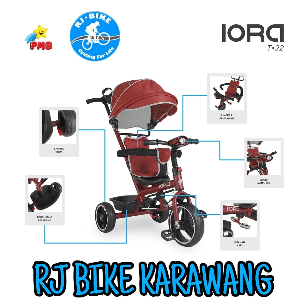 SEPEDA RODA TIGA Tricycle IORA Seri T22
