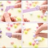 DIY Kertas Origami Star Bintang 10mm x 210mm Warna Warni Art Craft