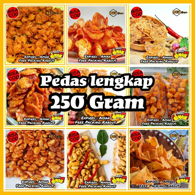 

Terlaris snack kiloan 250 Gram camilan cemilan pedas kekinian jajan Jajanan Jadul Zaman Now enak Gurih kriuk makanan ringan aneka snack keripik kripik kaca basreng makaroni kripca singkong balado moring melinjo ring ikan kerupuk keong rambo seblak bantat