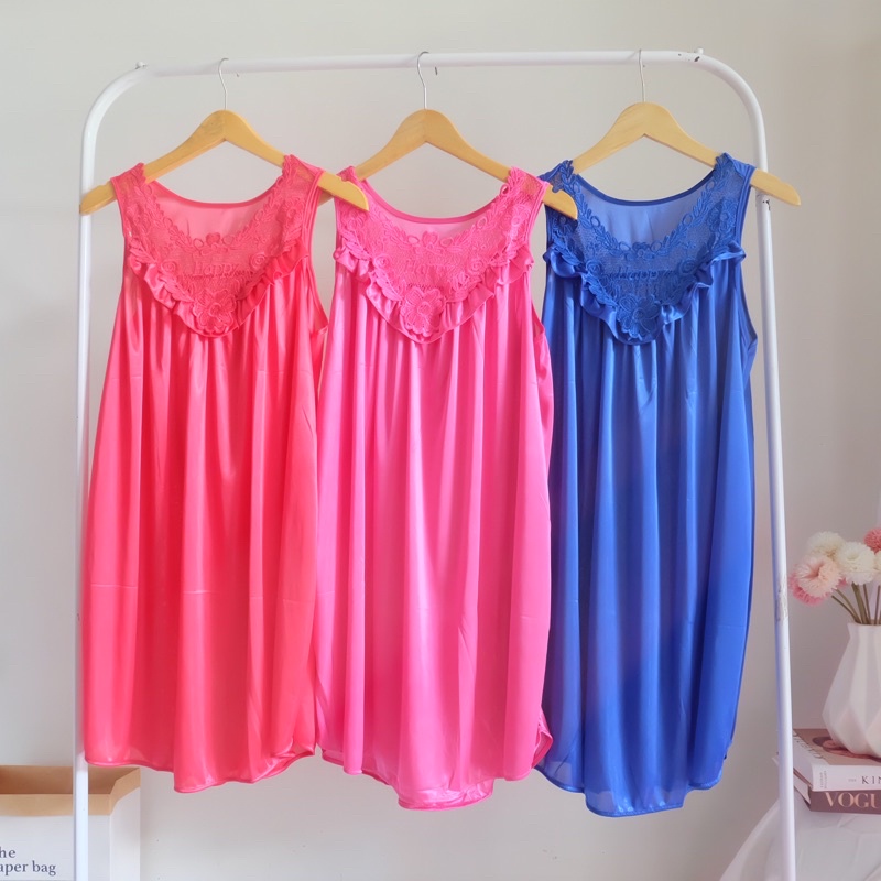 daster satin tanktop