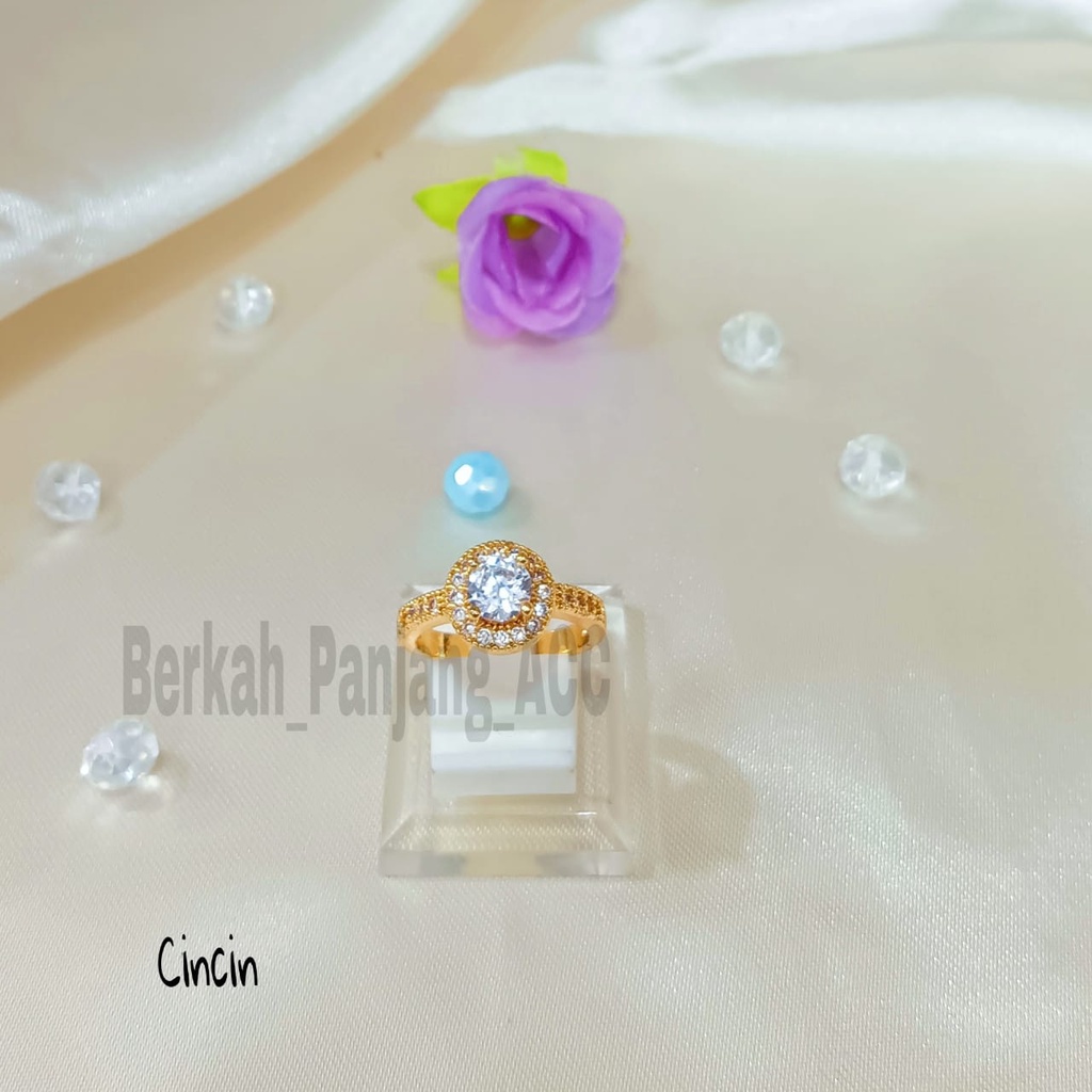 SET DEWASA RANTAI BOLA DIAMOND Perhiasan super berkelas fashion korea anti karat dan anti luntur