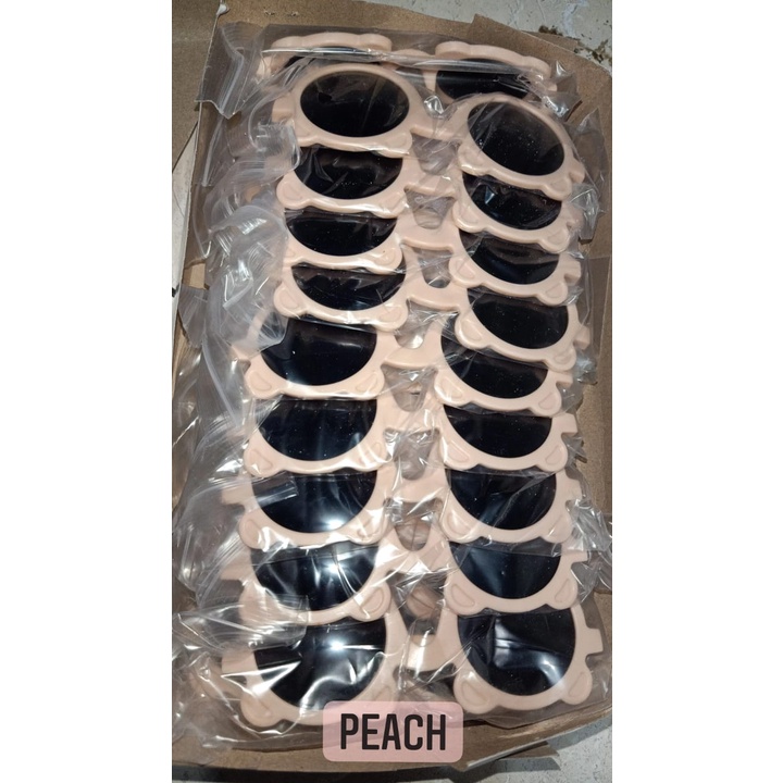 TERBARU Kacamata anak fashion telinga bear kacamata beruang hitam kids sunglasses-PEACH  beruang