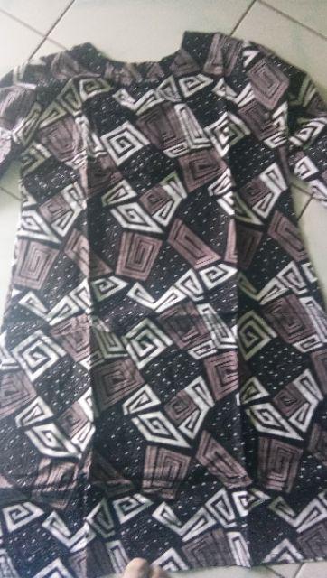 Terlaris Serut Genes Jelita Tunic Navbor Yelbor Whitbor Creambor Tunik Batik Modern Hrb030 Dolbi Dob