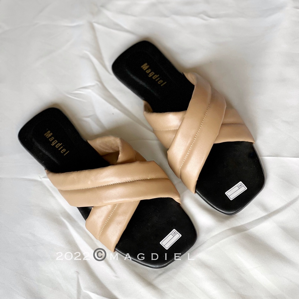 Dazel Sandal Wanita Puffy-Moka