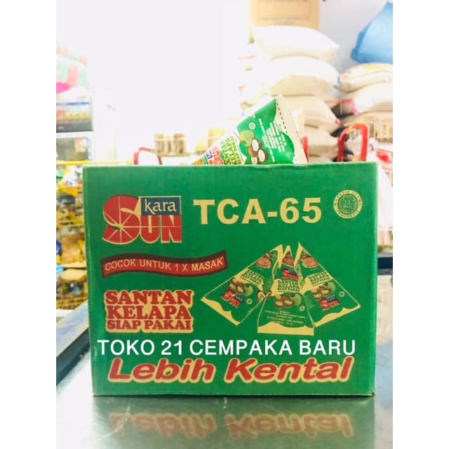

Sun Kara Santan Kelapa Cair Segitiga 65ml 1 KARTON isi 36 PCS | Promo