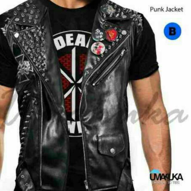 Kaos fullprint 3D punk jaket