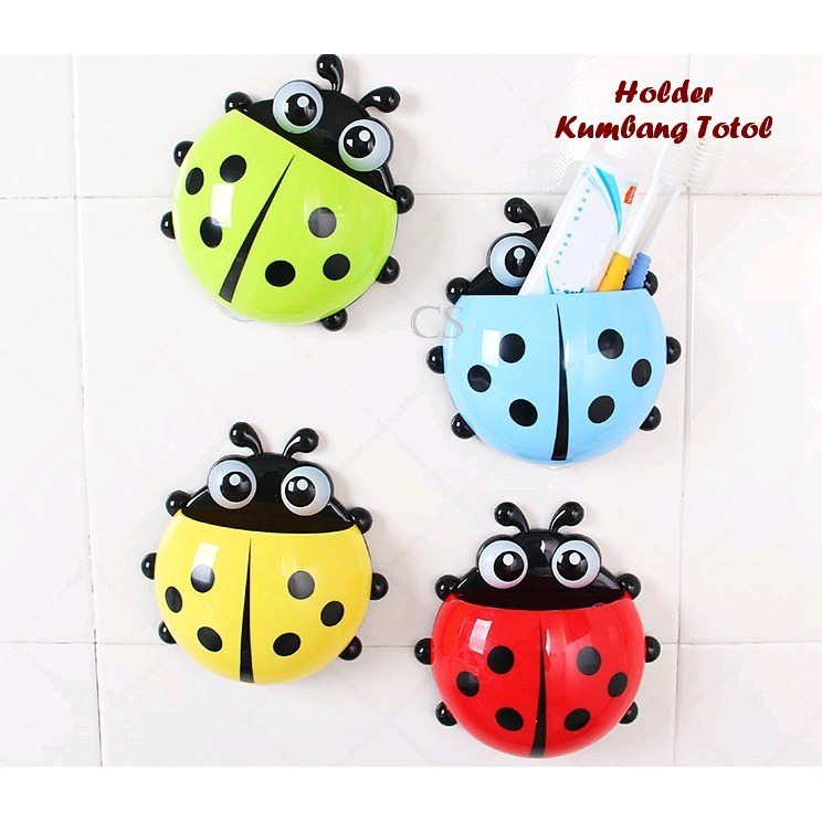 Tempat Sikat Gigi kumbang Holder toothbrush ladybug Hargakawan(b62k)