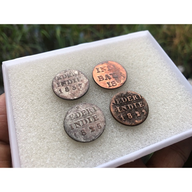 Koin Kuno Nederland Indie Th 1822 25 37 dan Indi Batav 1821