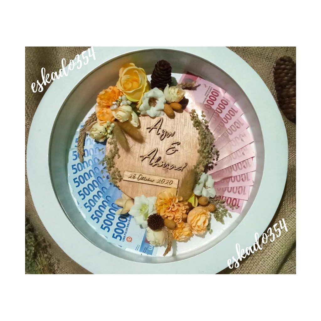 BINGKAI MAHAR PERNIKAHAN (Kreasi Uang Kertas)