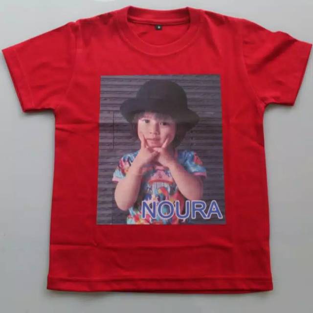 Kaos anak sablon foto sendiri