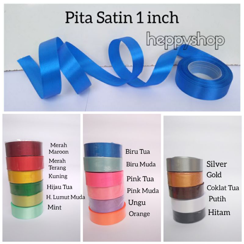 

Pita Satin 1 inch (2,54 cm)