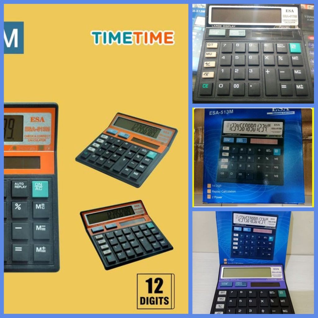 

KALKULATOR ESA 513M 14 DIGITS BAGUS