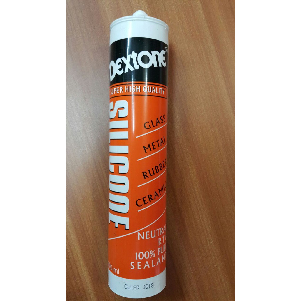 Lem Kaca Sealant Silikon Silicone Dextone Netral