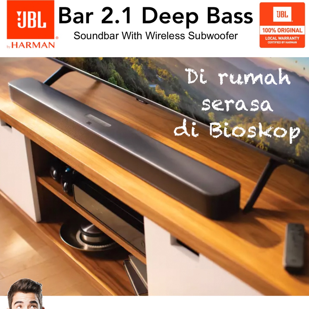 JBL Bar2.1 Bar 2.1 Deep Bass soundbar with wireless sub